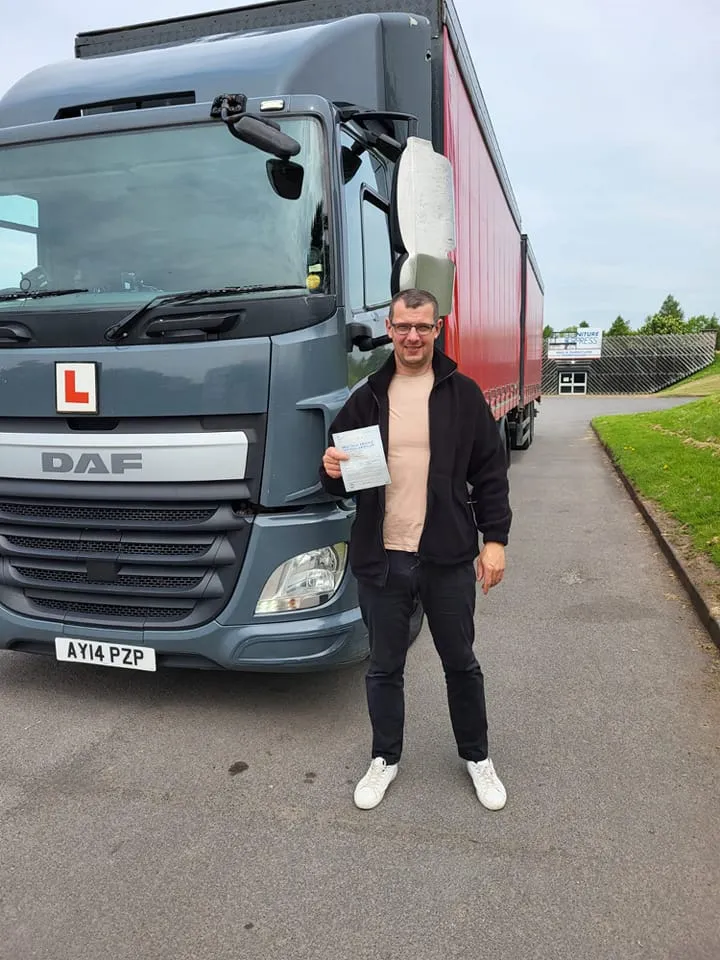 Passed Driver next to Lorry 